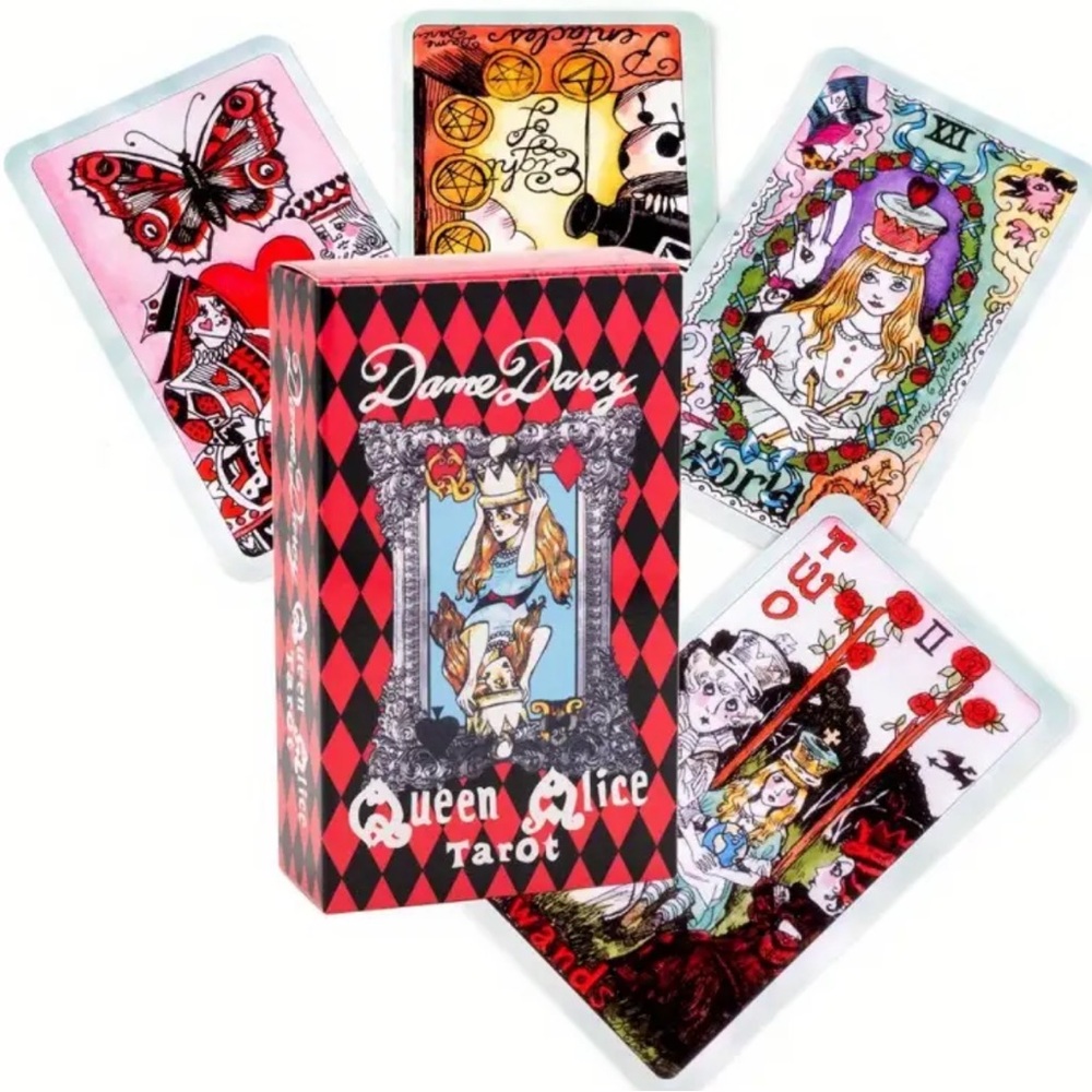 Dame Darcy's Queen Alice Tarot Deck - Whimsical Wonderland Readings